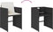 vidaXL - Tuinstoelen - 4 - st - met - kussens - poly - rattan - zwart