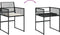 vidaXL - Tuinstoelen - 4 - st - met - kussens - poly - rattan - zwart