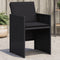 vidaXL - Tuinstoelen - 4 - st - met - kussens - poly - rattan - zwart