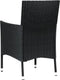 vidaXL - Tuinstoelen - 4 - st - met - kussens - poly - rattan - zwart