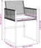 vidaXL - Tuinstoelen - 4 - st - met - kussens - poly - rattan - zwart