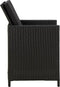 vidaXL - Tuinstoelen - 4 - st - met - kussens - poly - rattan - zwart