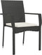 vidaXL - Tuinstoelen - 4 - st - met - kussens - poly - rattan - zwart