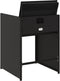 vidaXL - Tuinstoelen - 4 - st - met - kussens - poly - rattan - zwart