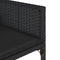 vidaXL - Tuinstoelen - 4 - st - met - kussens - poly - rattan - zwart