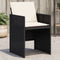 vidaXL - Tuinstoelen - 4 - st - met - kussens - poly - rattan - zwart