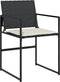 vidaXL - Tuinstoelen - 4 - st - met - kussens - poly - rattan - zwart