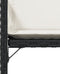 vidaXL - Tuinstoelen - 4 - st - met - kussens - poly - rattan - zwart