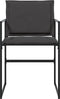 vidaXL - Tuinstoelen - 4 - st - met - kussens - staal - en - textileen - zwart