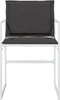 vidaXL - Tuinstoelen - 4 - st - met - kussens - staal - en - textileen - wit