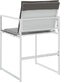vidaXL - Tuinstoelen - 4 - st - met - kussens - staal - en - textileen - wit