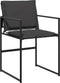 vidaXL - Tuinstoelen - 4 - st - met - kussens - staal - en - textileen - zwart