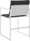 vidaXL - Tuinstoelen - 4 - st - met - kussens - staal - en - textileen - wit