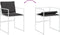 vidaXL - Tuinstoelen - 4 - st - met - kussens - staal - en - textileen - wit