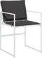 vidaXL - Tuinstoelen - 4 - st - met - kussens - staal - en - textileen - wit