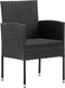 vidaXL - Tuinstoelen - 4 - st - met - zwarte - kussens - poly - rattan - zwart