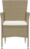 vidaXL - Tuinstoelen - 4 - st - poly - rattan - beige