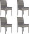 vidaXL - Tuinstoelen - 4 - st - poly - rattan - grijs