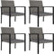 vidaXL - Tuinstoelen - 4 - st - poly - rattan - grijs