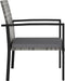 vidaXL - Tuinstoelen - 4 - st - poly - rattan - grijs