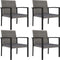 vidaXL - Tuinstoelen - 4 - st - poly - rattan - grijs