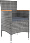 vidaXL - Tuinstoelen - 4 - st - poly - rattan - grijs