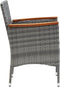 vidaXL - Tuinstoelen - 4 - st - poly - rattan - grijs