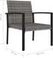 vidaXL - Tuinstoelen - 4 - st - poly - rattan - grijs