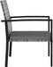 vidaXL - Tuinstoelen - 4 - st - poly - rattan - grijs