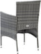 vidaXL - Tuinstoelen - 4 - st - poly - rattan - grijs