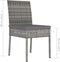 vidaXL - Tuinstoelen - 4 - st - poly - rattan - grijs