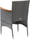 vidaXL - Tuinstoelen - 4 - st - poly - rattan - grijs