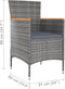 vidaXL - Tuinstoelen - 4 - st - poly - rattan - grijs