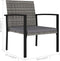 vidaXL - Tuinstoelen - 4 - st - poly - rattan - grijs