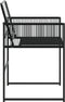 vidaXL - Tuinstoelen - 4 - st - poly - rattan - zwart