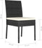 vidaXL - Tuinstoelen - 4 - st - poly - rattan - zwart