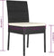vidaXL - Tuinstoelen - 4 - st - poly - rattan - zwart