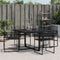 vidaXL - Tuinstoelen - 4 - st - poly - rattan - zwart