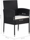 vidaXL - Tuinstoelen - 4 - st - poly - rattan - zwart