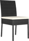 vidaXL - Tuinstoelen - 4 - st - poly - rattan - zwart
