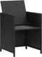 vidaXL - Tuinstoelen - 4 - st - poly - rattan - zwart