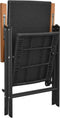 vidaXL - Tuinstoelen - 4 - st - poly - rattan - zwart