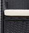 vidaXL - Tuinstoelen - 4 - st - poly - rattan - zwart