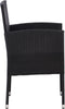 vidaXL - Tuinstoelen - 4 - st - poly - rattan - zwart