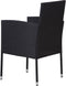vidaXL - Tuinstoelen - 4 - st - poly - rattan - zwart