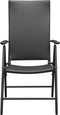 vidaXL - Tuinstoelen - 4 - st - poly - rattan - zwart