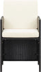 vidaXL - Tuinstoelen - 4 - st - poly - rattan - zwart