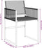 vidaXL - Tuinstoelen - 4 - st - poly - rattan - zwart