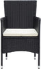 vidaXL - Tuinstoelen - 4 - st - poly - rattan - zwart