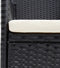 vidaXL - Tuinstoelen - 4 - st - poly - rattan - zwart